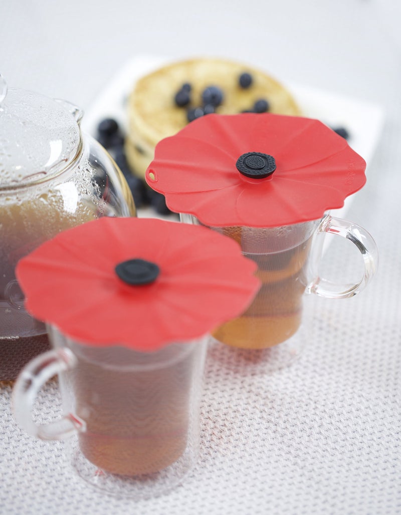Charles Viancin - Poppy Silicone Lid for Food Storage and Cooking - Airtight Seal on Any Smooth Rim Surface - BPA-Free - Oven, Microwave, Freezer, Stovetop and Dishwasher Safe (Drink Covers) - Image 2
